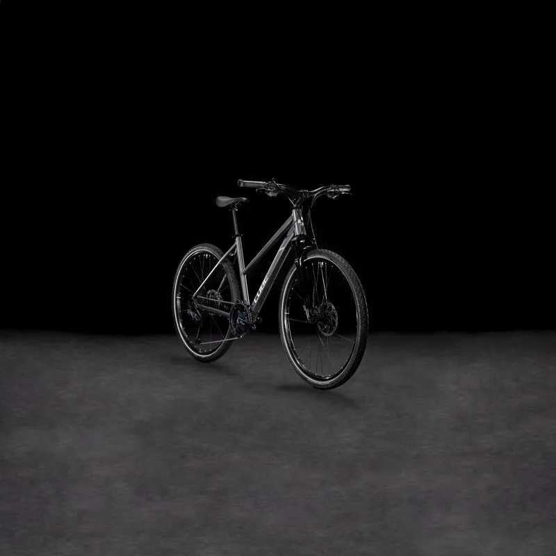 2025 Cube Nature SLX - Trapeze frame Hybrid Bike - Graphite / Fossil-1