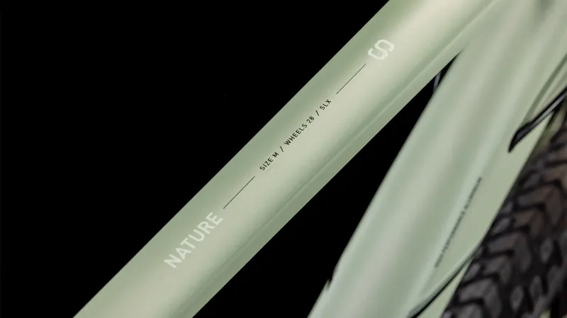 2025 Cube Nature SLX - Trapeze frame Hybrid Bike - Pistacio / Palemint-2
