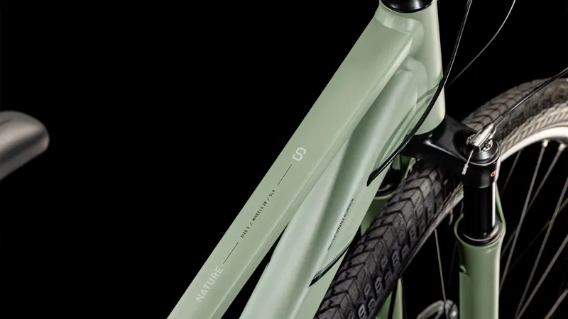 2025 Cube Nature SLX - Trapeze frame Hybrid Bike - Pistacio / Palemint-3