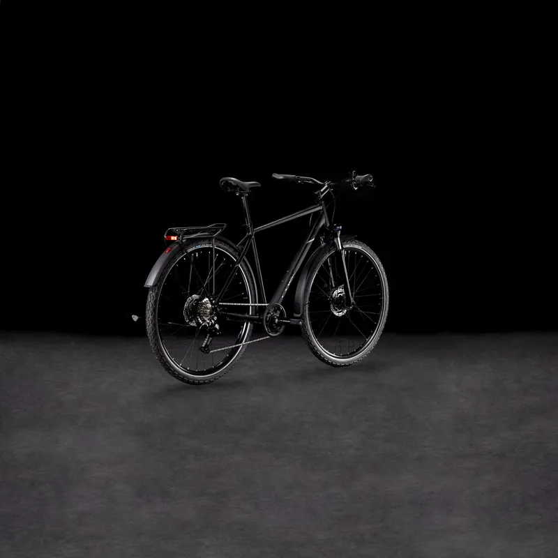 2025 Cube Nature One Allroad - Fully equipped Hybrid Bike - Black / Black-1