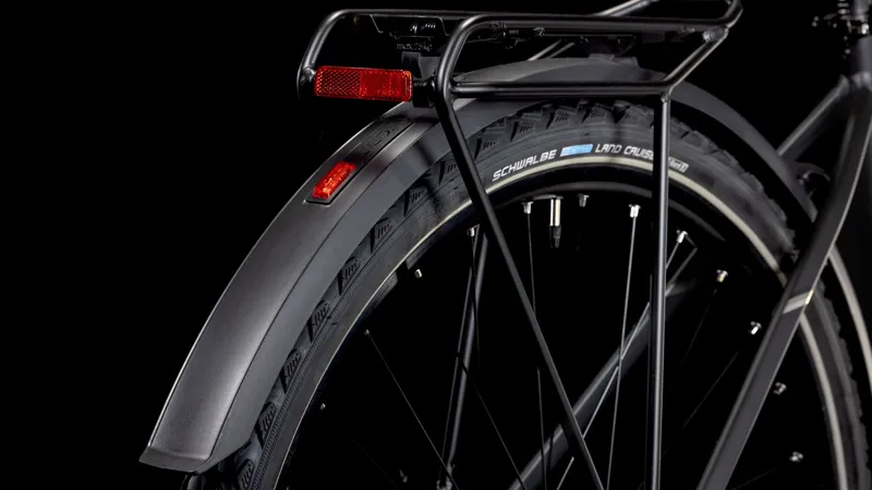 2025 Cube Nature One Allroad - Fully equipped Hybrid Bike - Black / Black-4