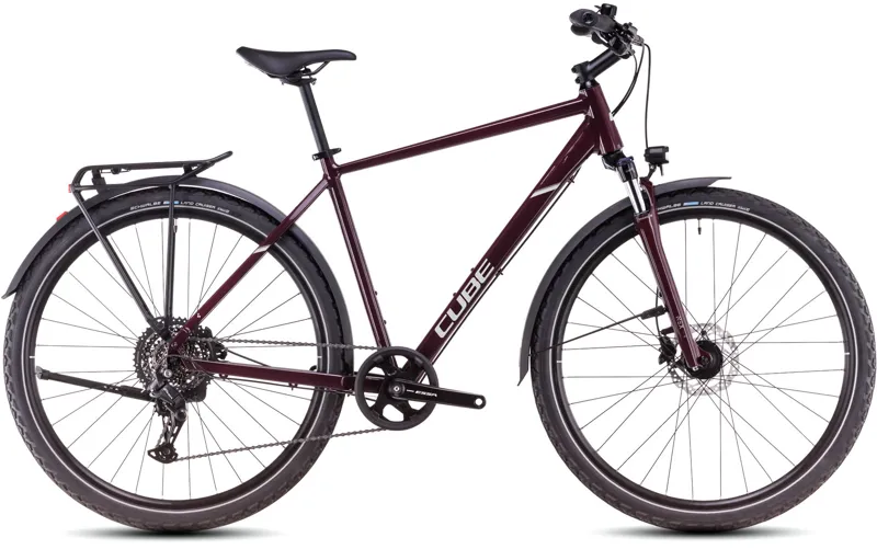 2025 Cube Nature One Allroad - Fully equipped Hybrid Bike - Amarone / Lunar
