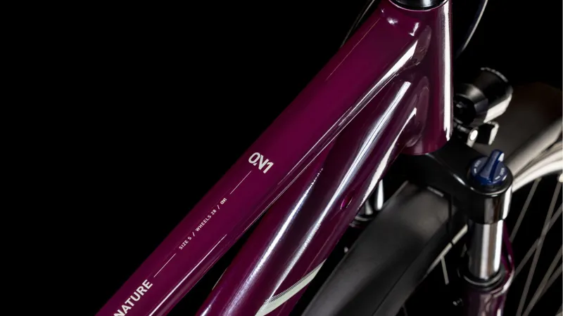 2025 Cube Nature One Allroad - Fully equipped Trapeze frame Hybrid Bike - Amarone / Lunar-2