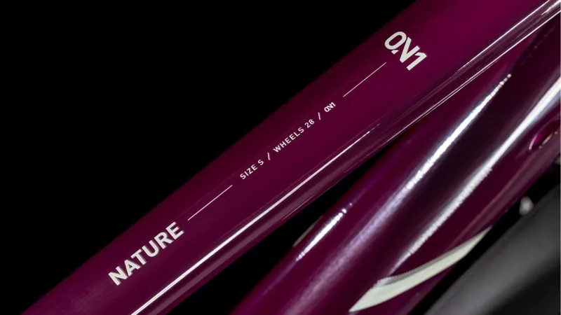 2025 Cube Nature One Allroad - Fully equipped Trapeze frame Hybrid Bike - Amarone / Lunar-3