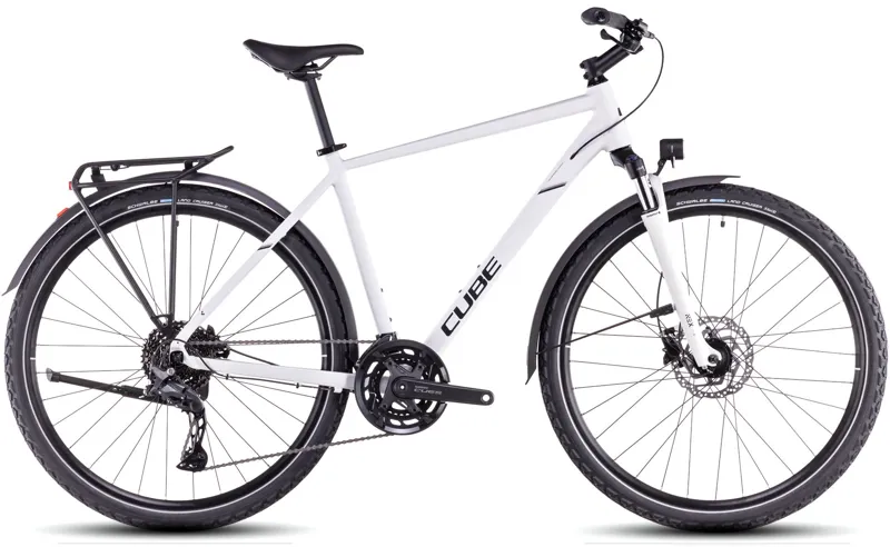 2025 Cube Nature Pro Allroad - Fully Equipped Hybrid Bike - Cotton / Black