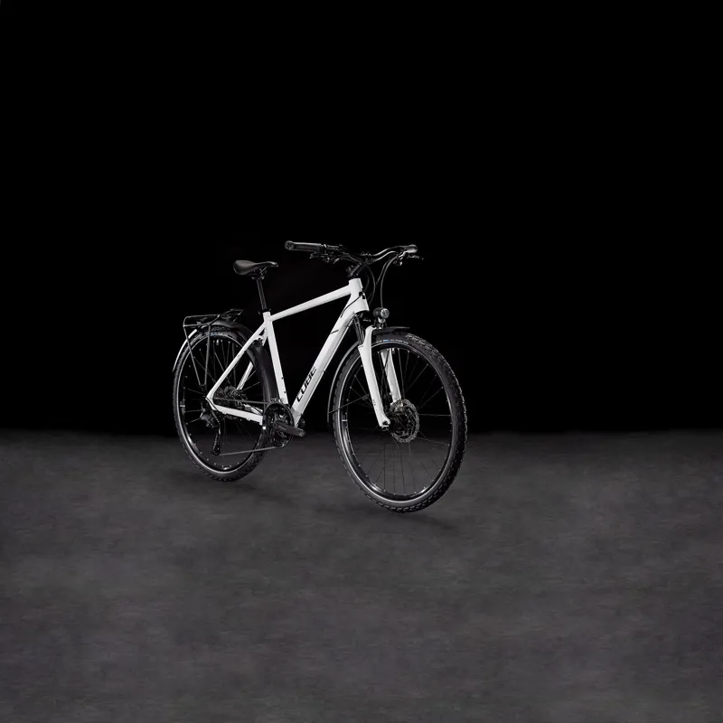 2025 Cube Nature Pro Allroad - Fully Equipped Hybrid Bike - Cotton / Black-1