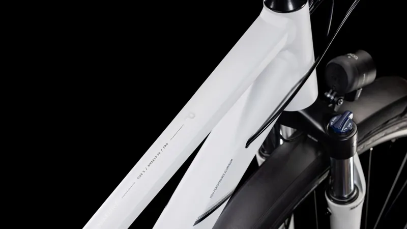 2025 Cube Nature Pro Allroad - Fully Equipped Trapeze frame Hybrid Bike - Cotton / Black-2