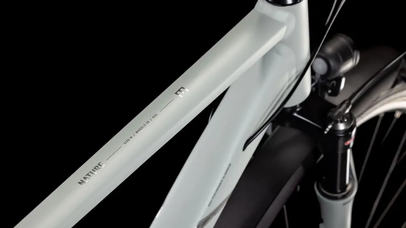 2025 Cube Nature EXC Allroad - Fully equipped Hybrid Bike - Sea Salt / Pyrite-2