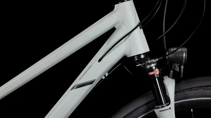 2025 Cube Nature EXC Allroad - Fully equipped Trapeze frame Hybrid Bike - Sea Salt / Pyrite-5