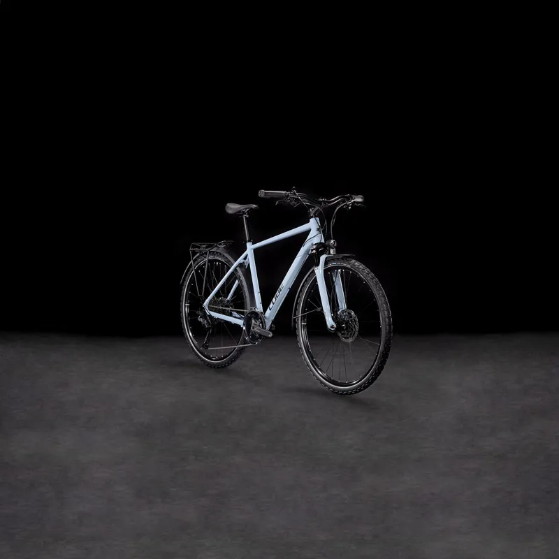 2025 Cube Nature EXC Allroad - Fully equipped Hybrid Bike - Pigeon Blue / Black-1