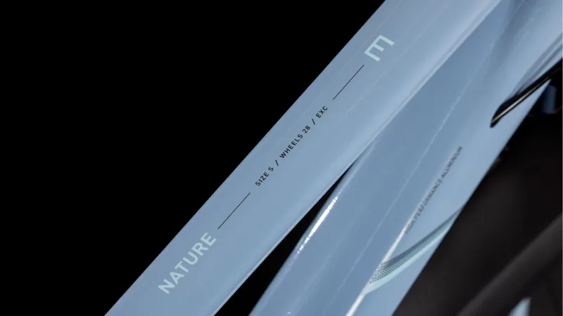 2025 Cube Nature EXC Allroad - Fully equipped Trapeze frame Hybrid Bike - Pigeon Blue / Black-3