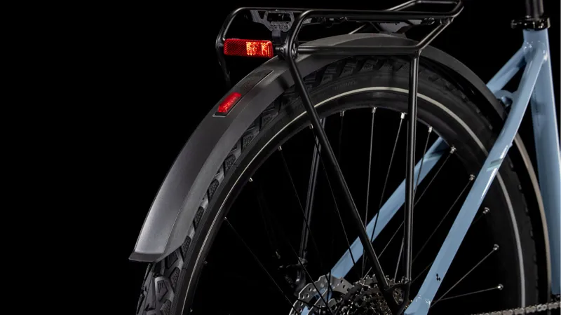 2025 Cube Nature EXC Allroad - Fully equipped Trapeze frame Hybrid Bike - Pigeon Blue / Black-4