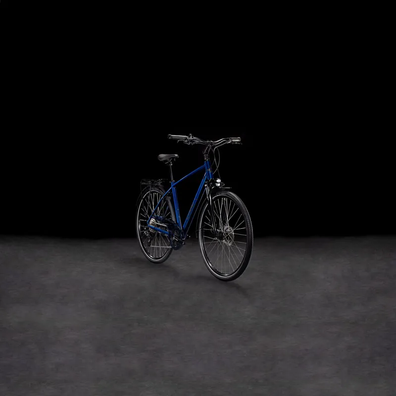 2025 Cube Touring ONE - Classic frame Hybrid Bike - Deep Sea / Black Chrome-1