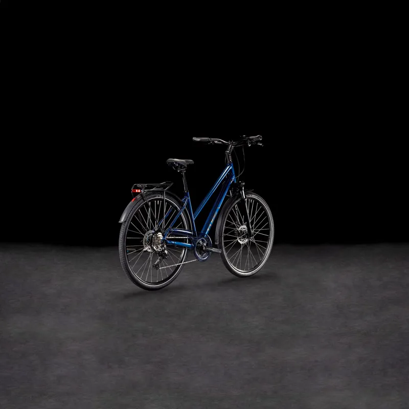 2025 Cube Touring ONE - Trapeze frame Hybrid Bike - Deep Sea / Black Chrome-1