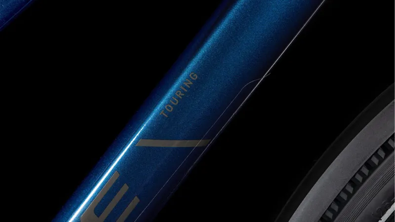 2025 Cube Touring ONE - Trapeze frame Hybrid Bike - Deep Sea / Black Chrome-5