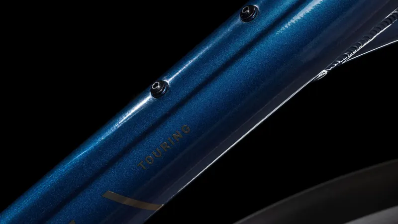 2025 Cube Touring ONE - Easy Entry frame Hybrid Bike - Deep Sea / Black Chrome-3