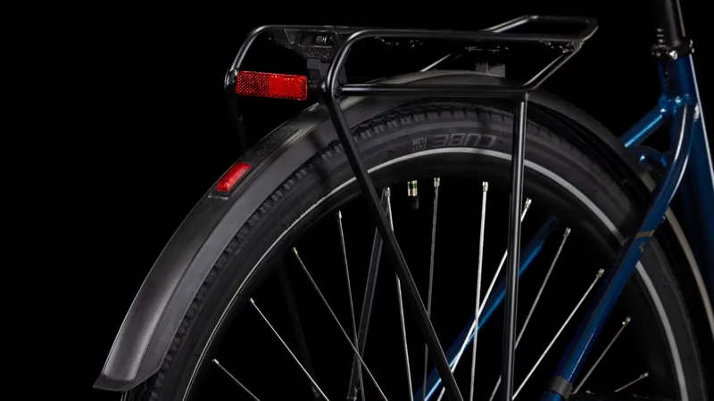 2025 Cube Touring ONE - Easy Entry frame Hybrid Bike - Deep Sea / Black Chrome-5