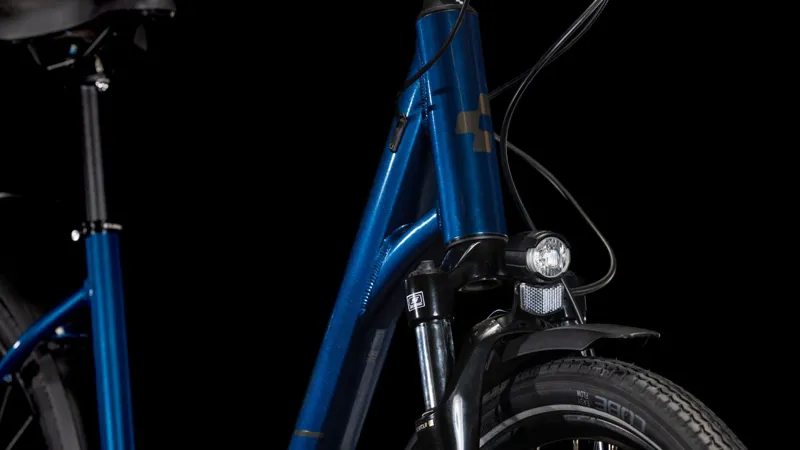 2025 Cube Touring ONE - Easy Entry frame Hybrid Bike - Deep Sea / Black Chrome-6