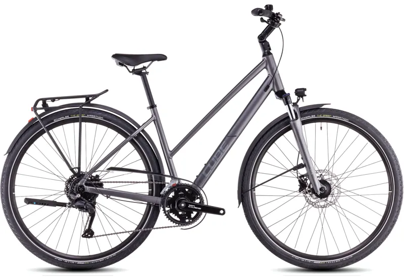 2025 Cube Touring PRO - Trapeze frame Hybrid Bike - Slab Grey / Metal