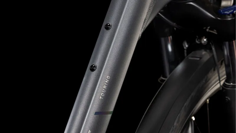 2025 Cube Touring PRO - Easy Entry frame Hybrid Bike - Slab Grey / Metal-3