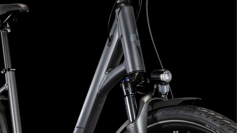 2025 Cube Touring PRO - Easy Entry frame Hybrid Bike - Slab Grey / Metal-6