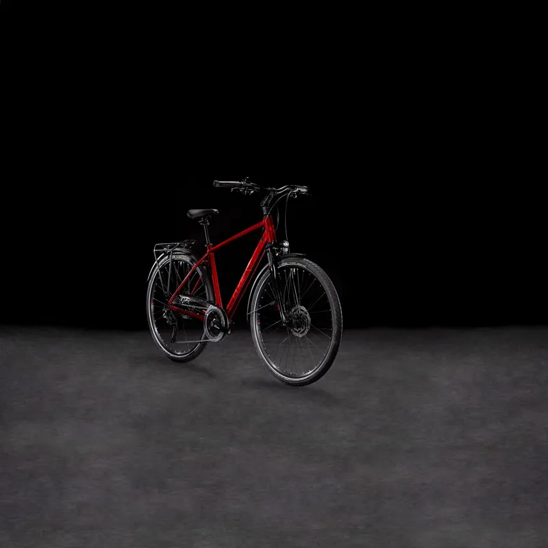 2025 Cube Touring PRO - Classic frame Hybrid Bike - Maroon / Pearl-1