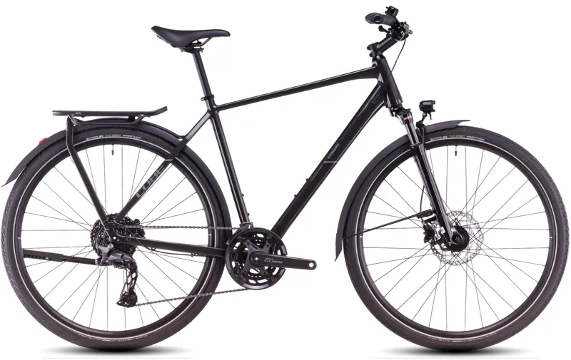 2025 Cube Kathmandu Pro - Classic frame Hybrid Bike - Grey / Lunar