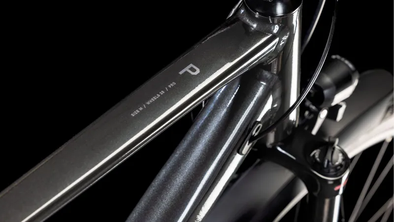 2025 Cube Kathmandu Pro - Classic frame Hybrid Bike - Grey / Lunar-2