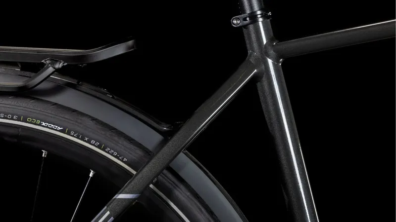 2025 Cube Kathmandu Pro - Classic frame Hybrid Bike - Grey / Lunar-5