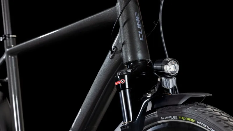 2025 Cube Kathmandu Pro - Classic frame Hybrid Bike - Grey / Lunar-6