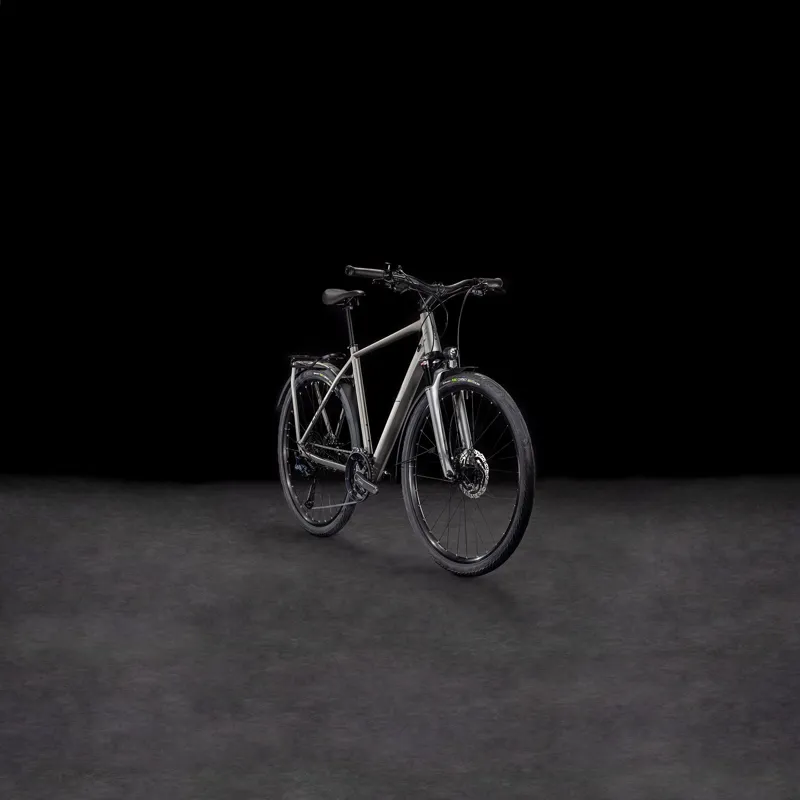 2025 Cube Kathmandu EXC - Classic frame Hybrid Bike - Grey / Black-1