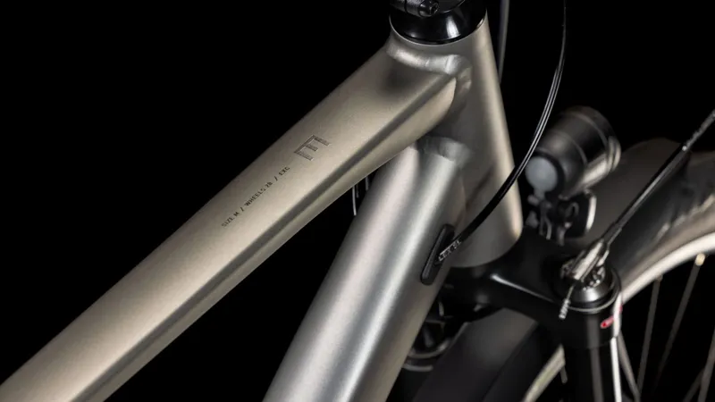 2025 Cube Kathmandu EXC - Classic frame Hybrid Bike - Grey / Black-2