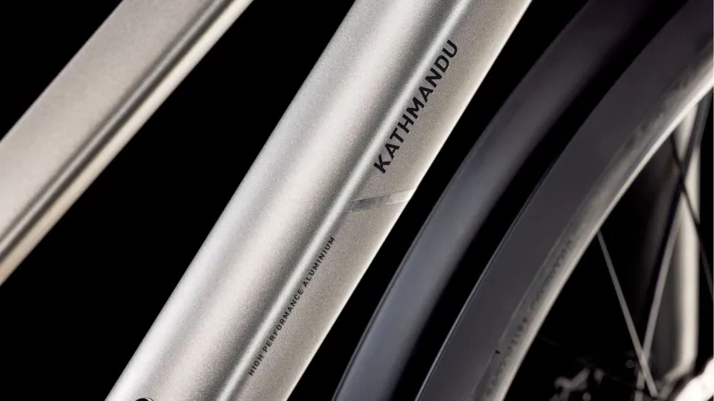 2025 Cube Kathmandu EXC - Trapeze frame Hybrid Bike - Grey / Black-3