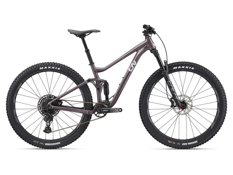 2024 Liv Embolden 1 - Female specific Full Suspension Mountain Bike - Charcoal Plum