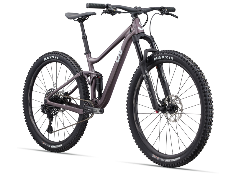 2024 Liv Embolden 1 - Female specific Full Suspension Mountain Bike - Charcoal Plum-1