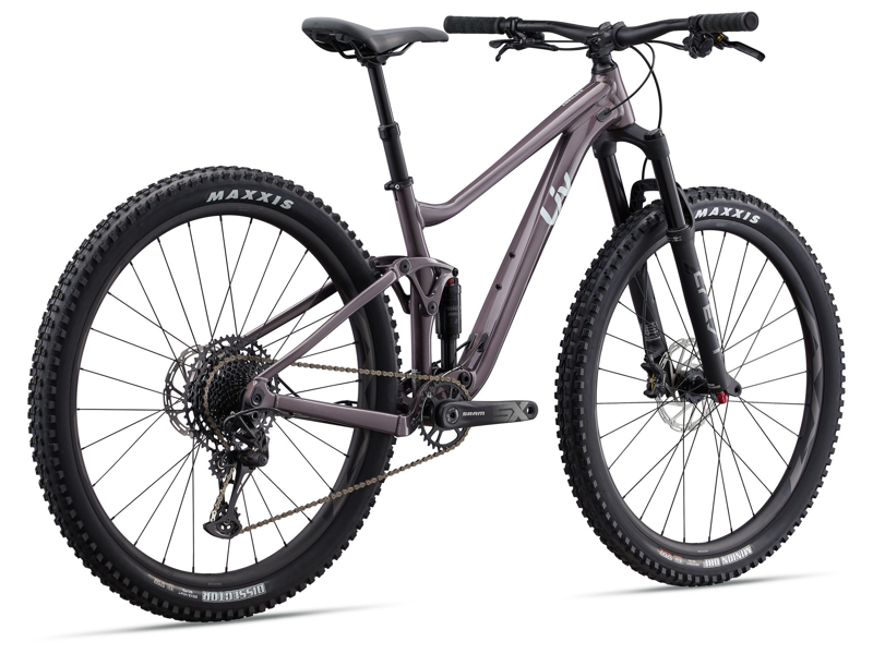 2024 Liv Embolden 1 - Female specific Full Suspension Mountain Bike - Charcoal Plum-2