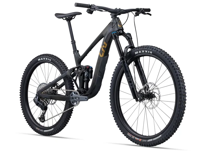 2024 Liv Intrigue X Advanced 1 - Femail specific Mountain Bike - Gloss Raw Carbon-1
