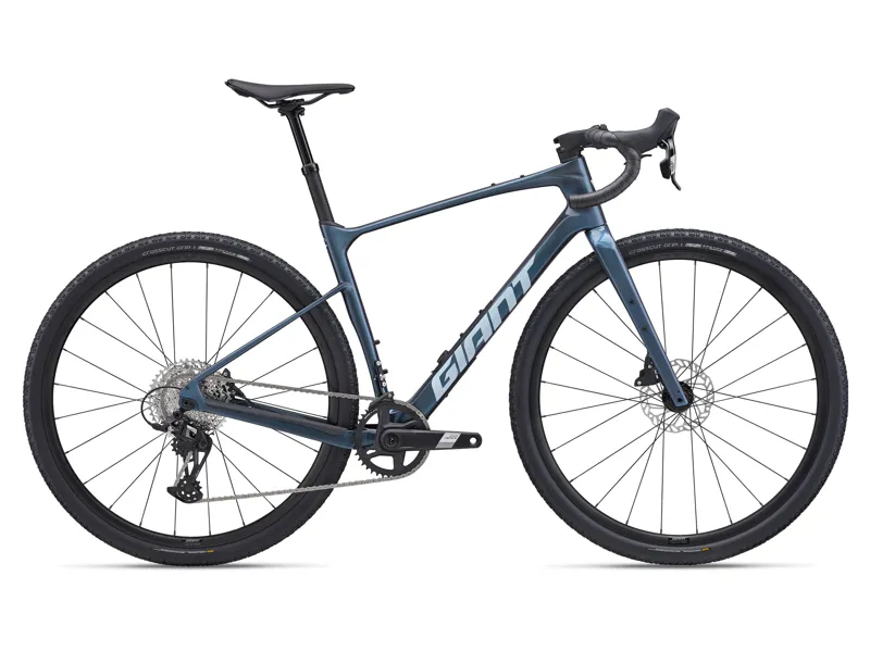 2025 Giant Revolt Advanced 1 - Carbon Gravel Bike - Gloss Ocean Twilight
