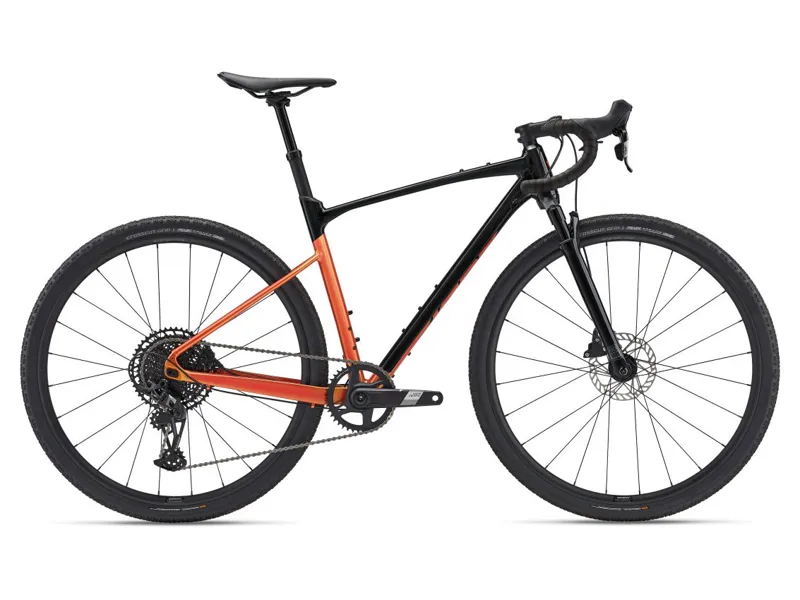 2024 Giant Revolt X 1 Gravel Bike - Panther / Helios Orange