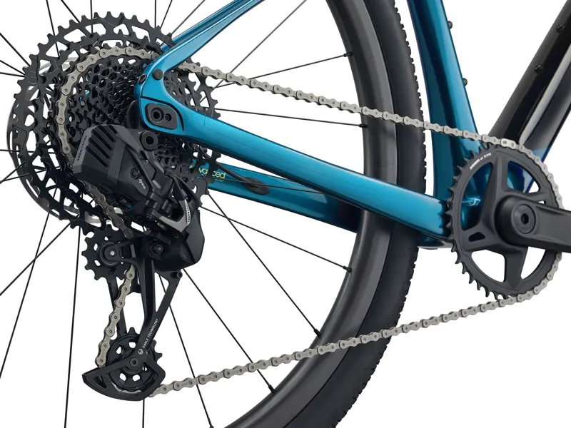 2024 Giant Revolt X Advanced Pro 2 Gravel Bike - Black and Sea Sparkle-2