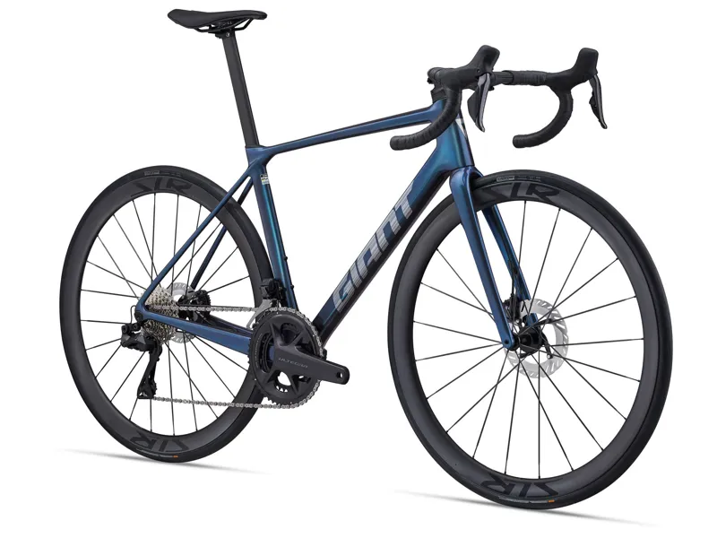 2025 Giant TCR Advanced Pro 0 - Ultegra Di2 equipped Road Race Bike - Gloss Ocean Twilight / Lightning Silver-1