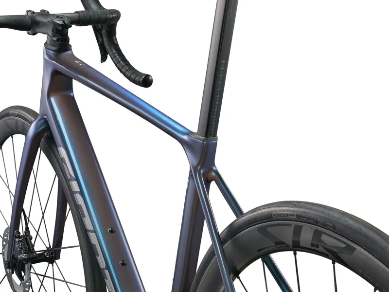 2025 Giant TCR Advanced Pro 0 - Ultegra Di2 equipped Road Race Bike - Gloss Ocean Twilight / Lightning Silver-2