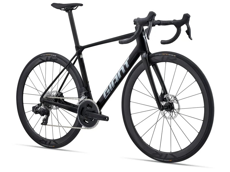 2025 Giant TCR Advanced Pro 1 - SRAM AXS equipped Road Race Bike - Gloss Carbon / Polished Foil-1