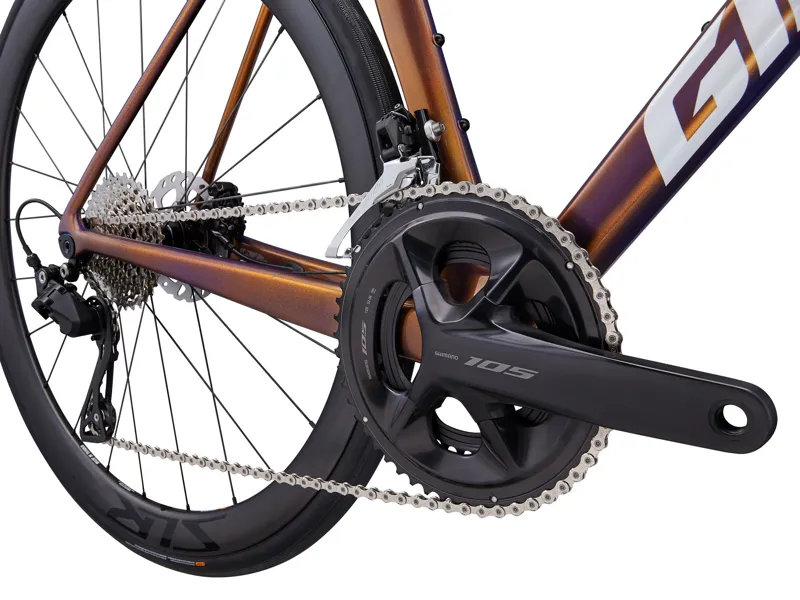 2025 Giant TCR Advanced Pro 2 - 105 equipped Road Race Bike - Gloss Meteor Storm/White-4