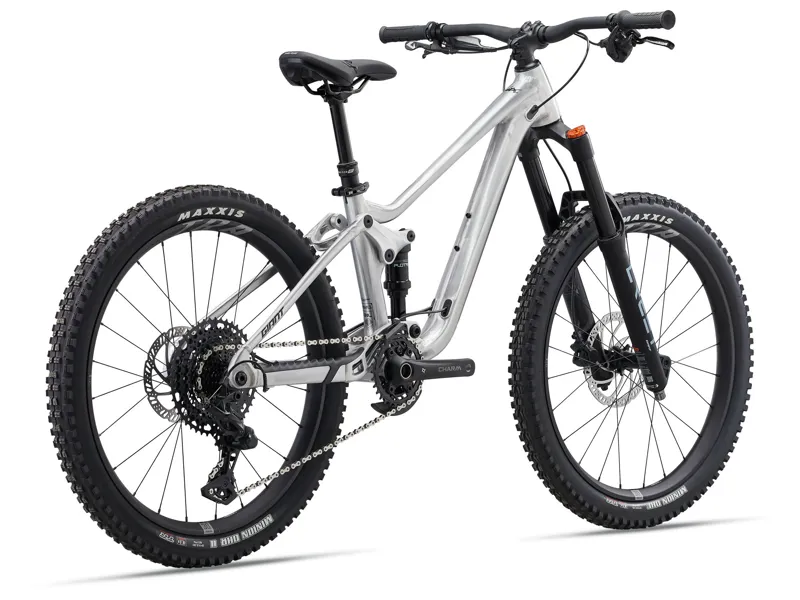 2026 Giant Faith 24 - Full Suspension Kids Mountain Bike - Raw Aluminium-2
