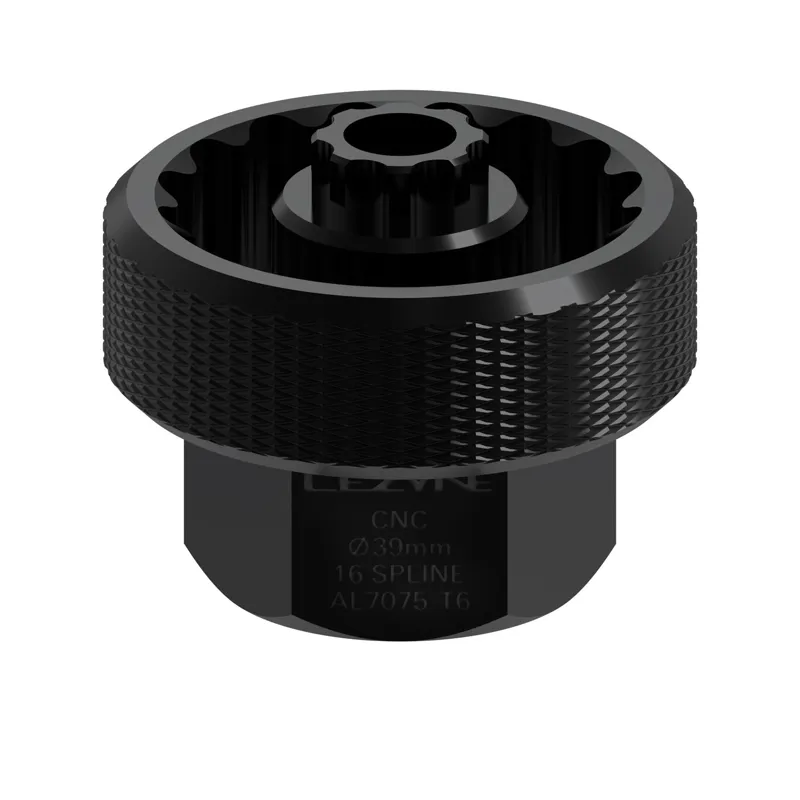 Lezyne CNC Alloy 39mm/16 Spline Bottom Bracket Tool in Black