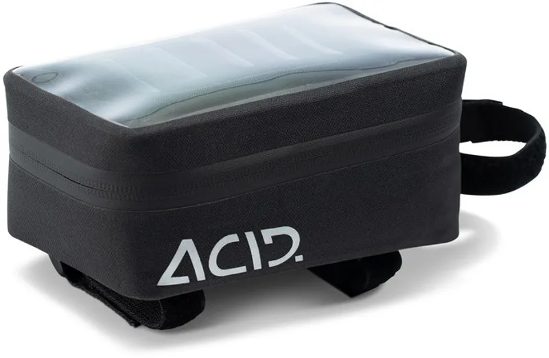 Acid Panniers Toptube View - Black