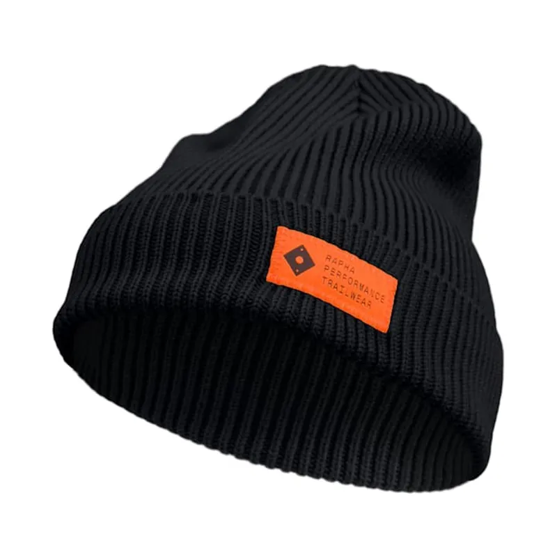 Rapha Trail Beanie - Black/Orange