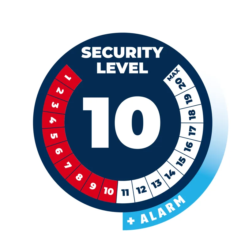 ABUS Bordo Alarm 6000KA Folding Locks - SH Bracket-3