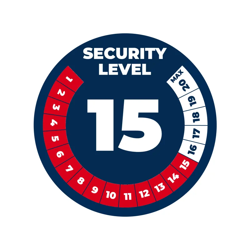 ABUS Bordo Granit Alarm 6500KA Folding Lock - 90cm with SH Bracket - Pedal Cycle Gold-3